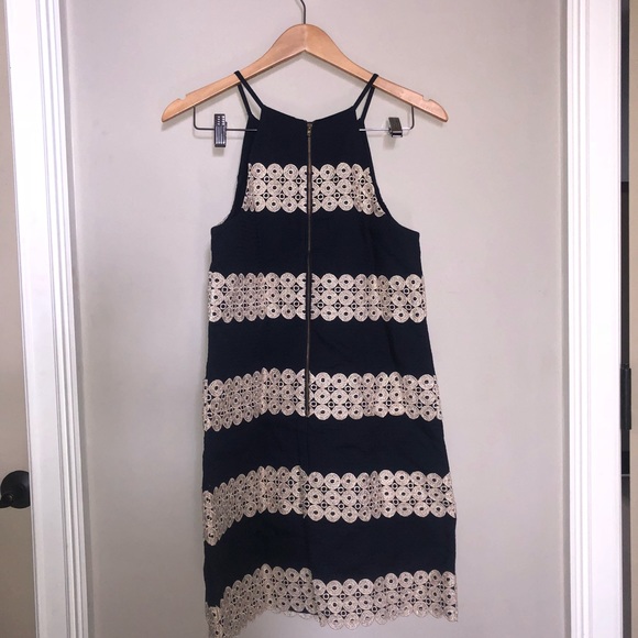 Lilly Pulitzer Navy and Gold Dress - Picture 3 of 3